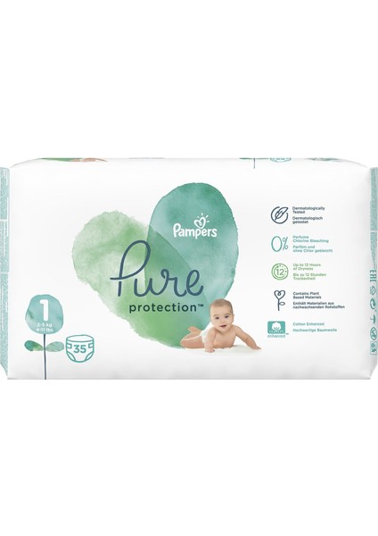 Pure Bebek Bezi 1 Beden 35 Adet