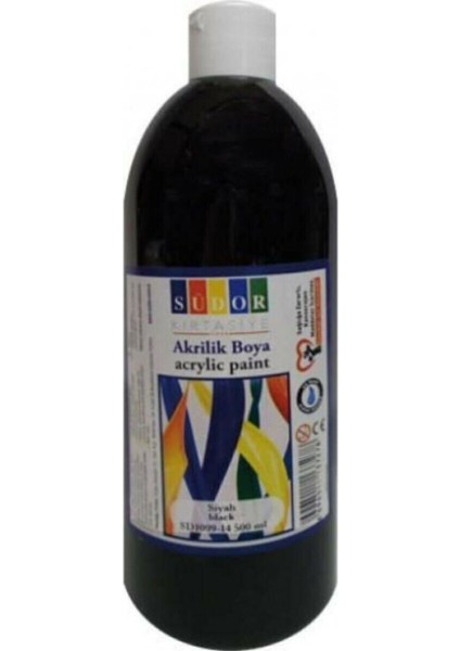 Akrilik Boya 500 ml Siyah