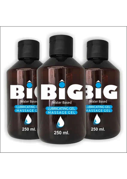 3 Adet Big Su Bazlı Kayganlaştırıcı Masaj Jeli  250 Ml