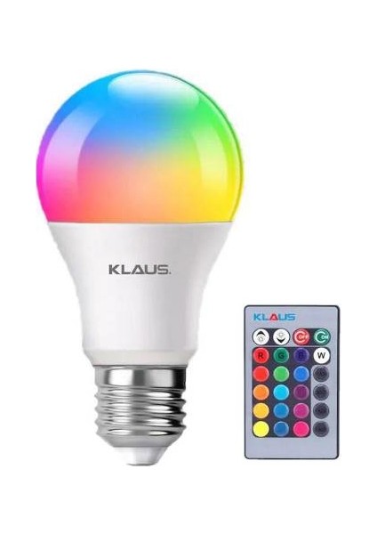 Renk Değiştirebilen Uzaktan Kumandalı Rgb LED Lamba 9 W