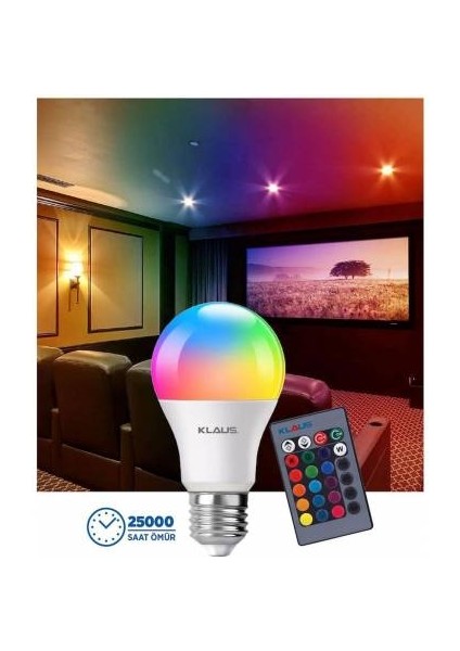 Renk Değiştirebilen Uzaktan Kumandalı Rgb LED Lamba 9 W fiyatları