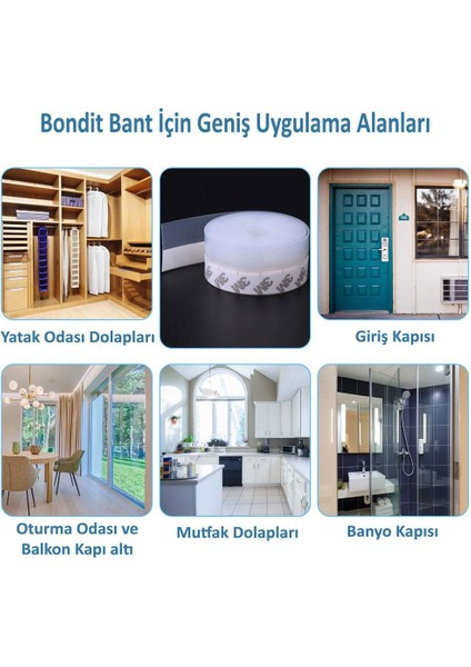 Kapı Pencere Izolasyon Bandı 3m Bantlı 53 mm x 2.5 mt