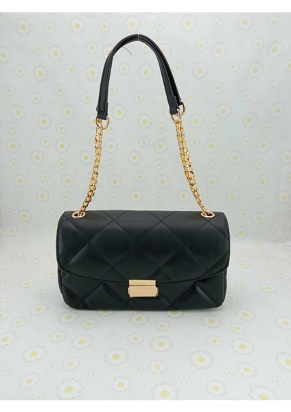 Gladness Kadın Orta Boy Omuzdan Askılı El ve Omuz Çantası Siyah