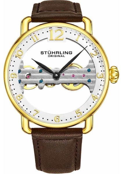 3914.3 Mekanik Stührling 42MM Kurmalı Erkek Kol Saati