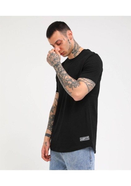 Yandan Yırtmaçlı Basic T-Shirt R-5167