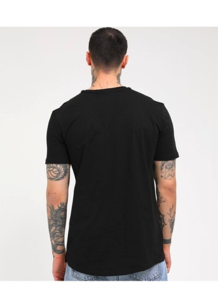 Yandan Yırtmaçlı Basic T-Shirt R-5167