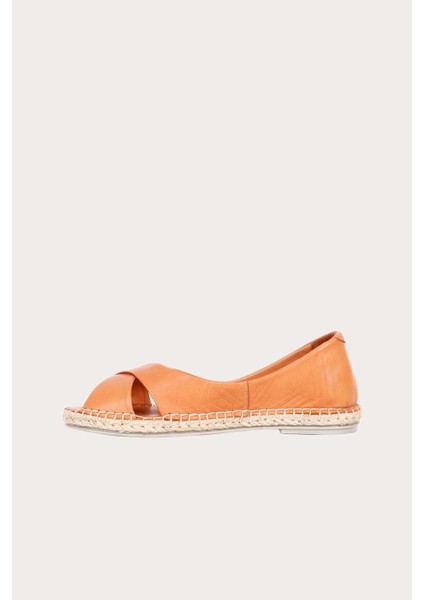 Bueno Taba Deri Kadın Espadril Babet modelleri