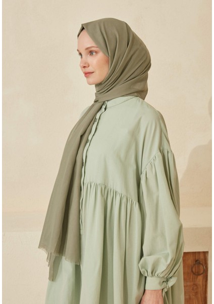 Ince Pamuk Vual Sal Pastel Yeşil fırsatları