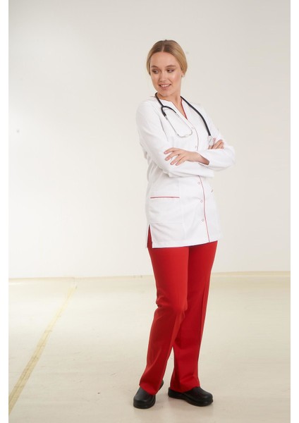 Deniz Doktor Önlüğü Eczacı Önlüğü Hemşire Önlüğü Estetisyen Önlüğü Uzun Kol Kadın Önlük modelleri