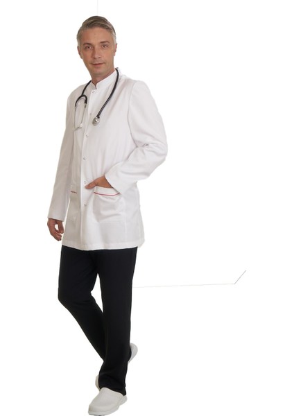 Erkek Hakim Yaka Doktor Önlüğü Eczacı Önlüğü Hemşire Önlüğü Estetisyen Önlüğü Gabardin Uzun Kol Önlük