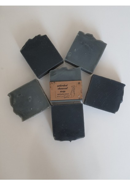 Organik El Yapımı Kömür (Aktif Carbon) Sabunu 5 Adet x 100 gr