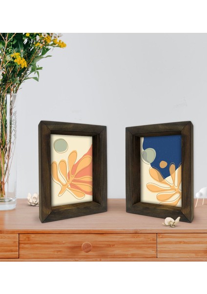 Gift Dekoratif 2'li Doğal Masif Ahşap Çerçeve 15X20CM-41 fiyatları