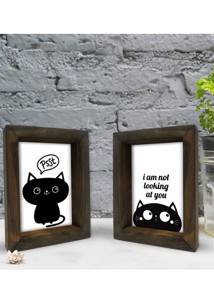 Gift Dekoratif 2'li Doğal Masif Ahşap Çerçeve 15X20CM-4