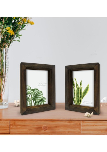 Gift Dekoratif 2'li Doğal Masif Ahşap Çerçeve 15X20CM-2 fiyatları