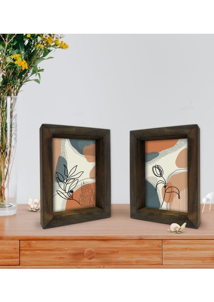 Gift Dekoratif 2'li Doğal Masif Ahşap Çerçeve 15X20CM-40 fiyatları