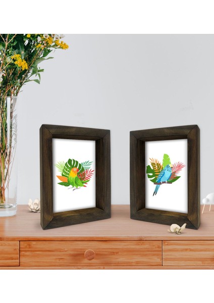 Gift Dekoratif 2'li Doğal Masif Ahşap Çerçeve 15X20CM-35 fiyatları