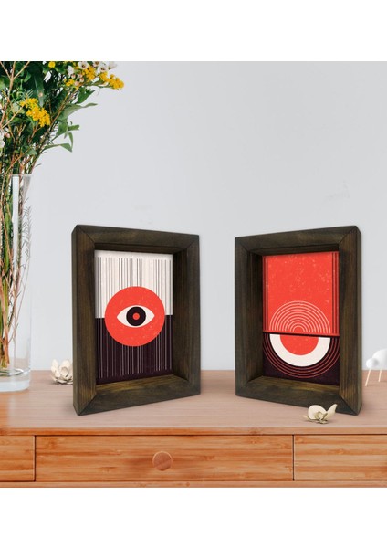 Gift Dekoratif 2'li Doğal Masif Ahşap Çerçeve 15X20CM-33 fiyatları