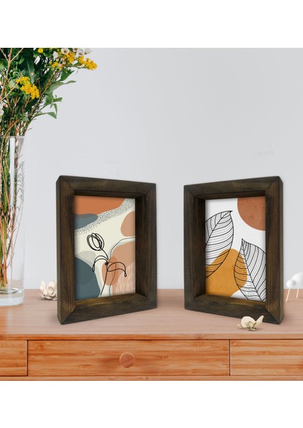 Gift Dekoratif 2'li Doğal Masif Ahşap Çerçeve 15X20CM-7 fiyatları