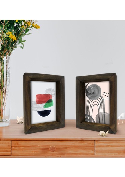 Gift Dekoratif 2'li Doğal Masif Ahşap Çerçeve 15X20CM-43 fiyatları