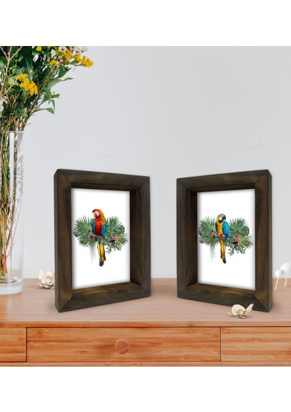 Gift Dekoratif 2'li Doğal Masif Ahşap Çerçeve 15X20CM-25 fiyatları