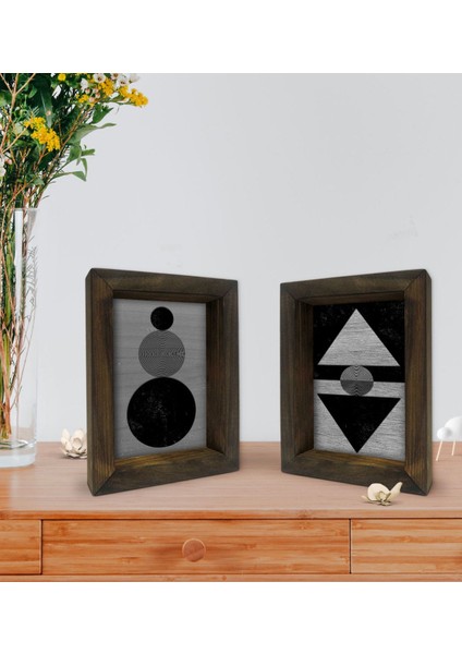 Gift Dekoratif 2'li Doğal Masif Ahşap Çerçeve 15X20CM-63 fiyatları