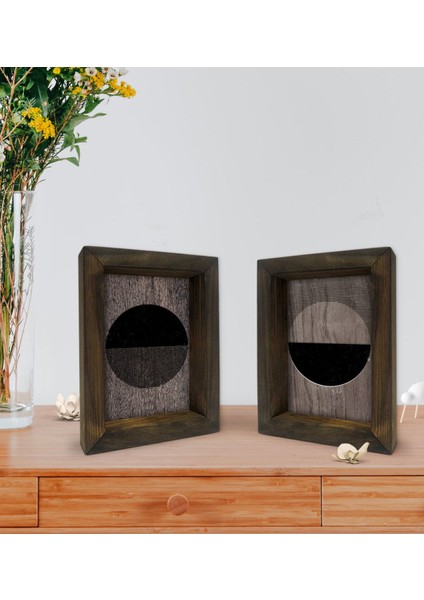 Gift Dekoratif 2'li Doğal Masif Ahşap Çerçeve 15X20CM-62 fiyatları