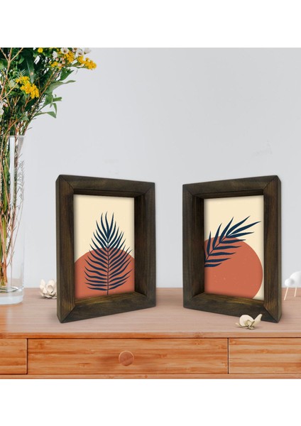 Gift Dekoratif 2'li Doğal Masif Ahşap Çerçeve 15X20CM-38 fiyatları