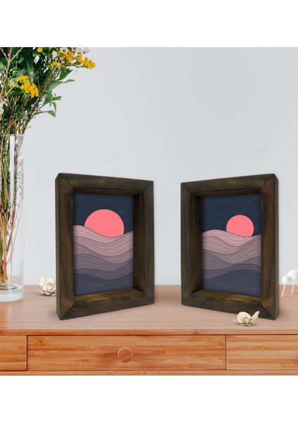 Gift Dekoratif 2'li Doğal Masif Ahşap Çerçeve 15X20CM-30 fiyatları