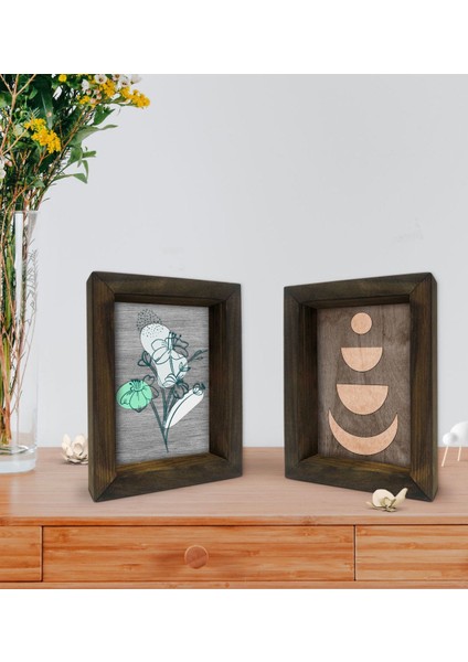 Gift Dekoratif 2'li Doğal Masif Ahşap Çerçeve 15X20CM-80 fiyatları