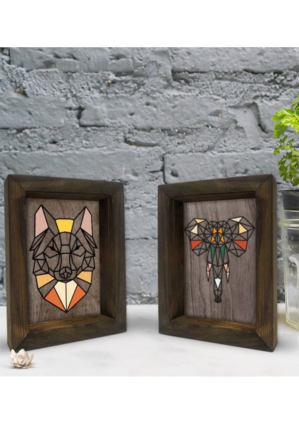 Gift Dekoratif 2'li Doğal Masif Ahşap Çerçeve 15X20CM-72
