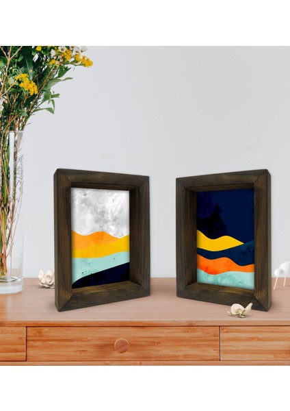 Gift Dekoratif 2'li Doğal Masif Ahşap Çerçeve 15X20CM-17 fiyatları