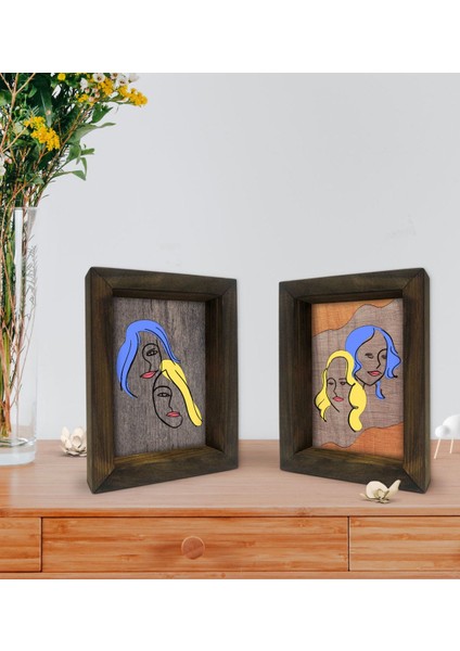 Gift Dekoratif 2'li Doğal Masif Ahşap Çerçeve 15X20CM-56 fiyatları