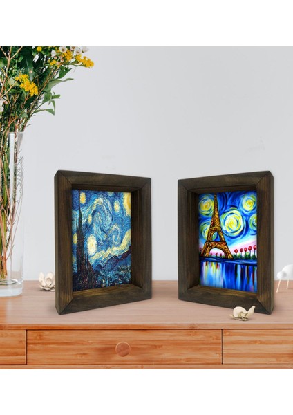 Gift Dekoratif 2'li Doğal Masif Ahşap Çerçeve 15X20CM-16 fiyatları