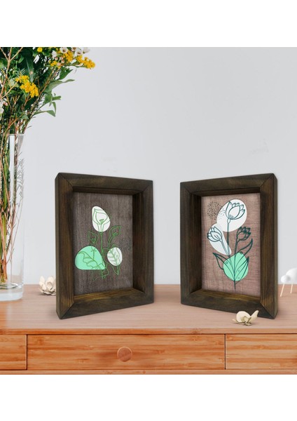 Gift Dekoratif 2'li Doğal Masif Ahşap Çerçeve 15X20CM-79 fiyatları