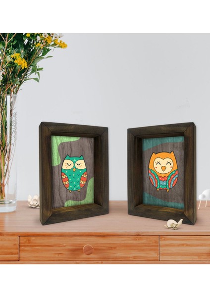 Gift Dekoratif 2'li Doğal Masif Ahşap Çerçeve 15X20CM-78 fiyatları