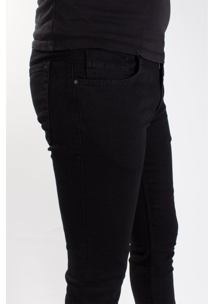 Perm 9133-134 Siyah Düşük Bel Dar Paça Erkek Jeans Pantolon