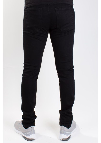 Perm 9133-134 Siyah Düşük Bel Dar Paça Erkek Jeans Pantolon