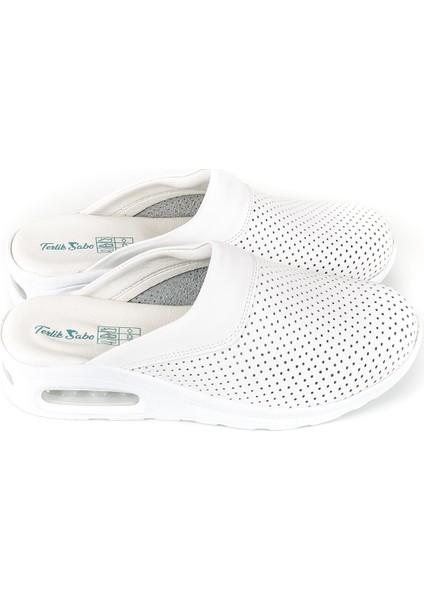 Beyaz Delikli Erkek Airmax Sabo Terlik modelleri