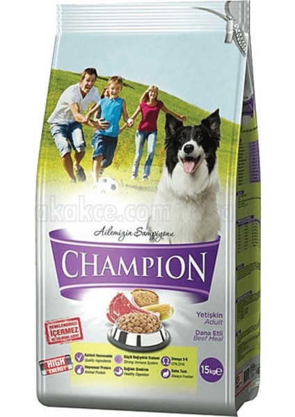 Kuzu Etli Pirinçli Yetişkin Köpek Maması 15 kg