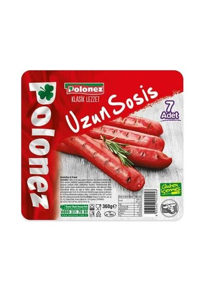 360 gr Dana Uzun Sosis