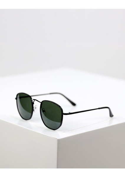 Tasarım UV400 Oval Unisex Siyah Gözlük