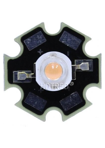 Tam Spektrum 3W Bitki Büyüme 400NM ~ 840NM LED Çip Diyot Siyah Pcb Bord