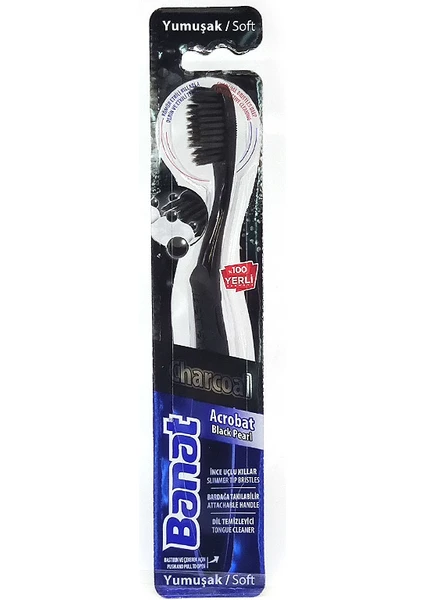 Acrobat Charcoal Black Pearl Soft Diş Fırçası