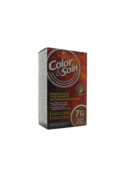 Color Soin Color And Soin Tamamen Bitkisel Organik Saç Boyası 7g Altın Sarısı