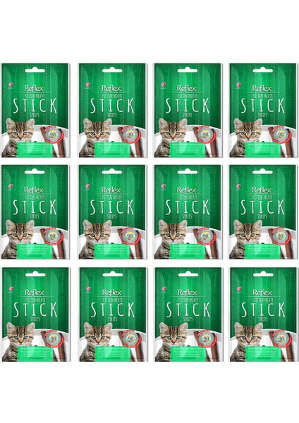 Stick Hindili Yavru Kedi Ödül Çubukları 15 gr 12'li Set