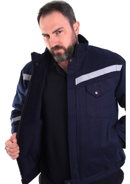 Eser - 7-7 Gabardin Içi Polarlı Mont - Lacivert modelleri