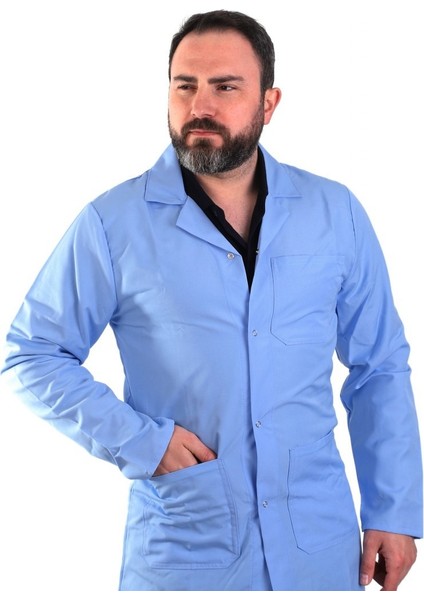 Eser - Erkek Alpaka Önlük Çıtçıtlı- Mavi