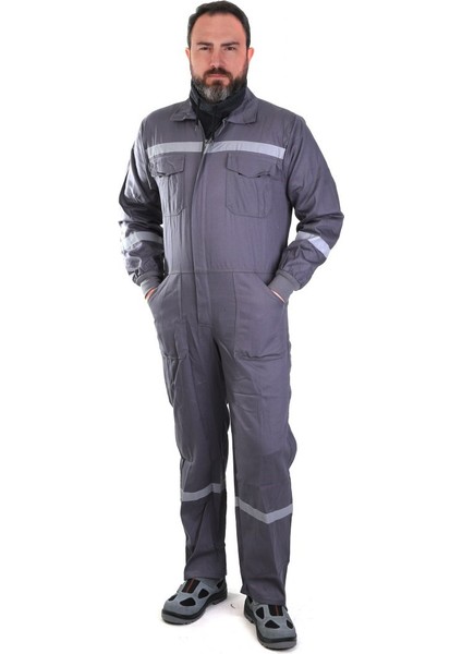 Eser - Gabardin Boy Tulum - Reflektörlü - Gri