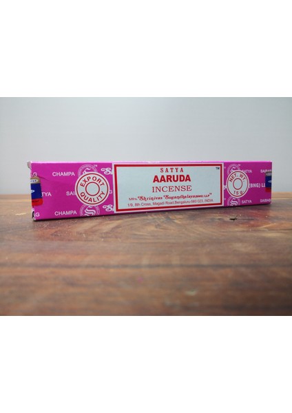 Satya Aaruda (Ağaç Kabukları) Aromalı Masala Stick Tütsü