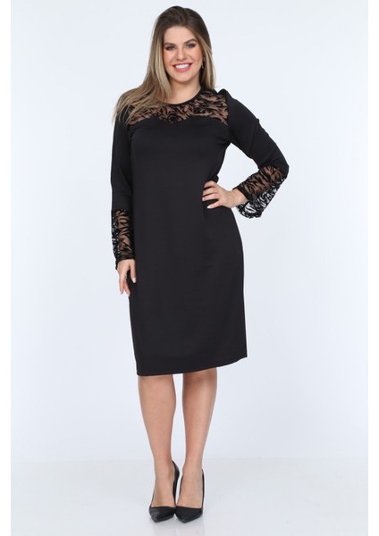 Zebra Ispanyol Kol Büyük Beden Elbise 19C-0748 fiyatları